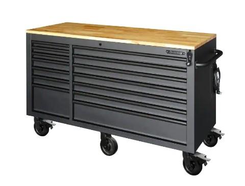 Husky 62in Heavy Duty 14-Drawer Mobile Workbench for $698