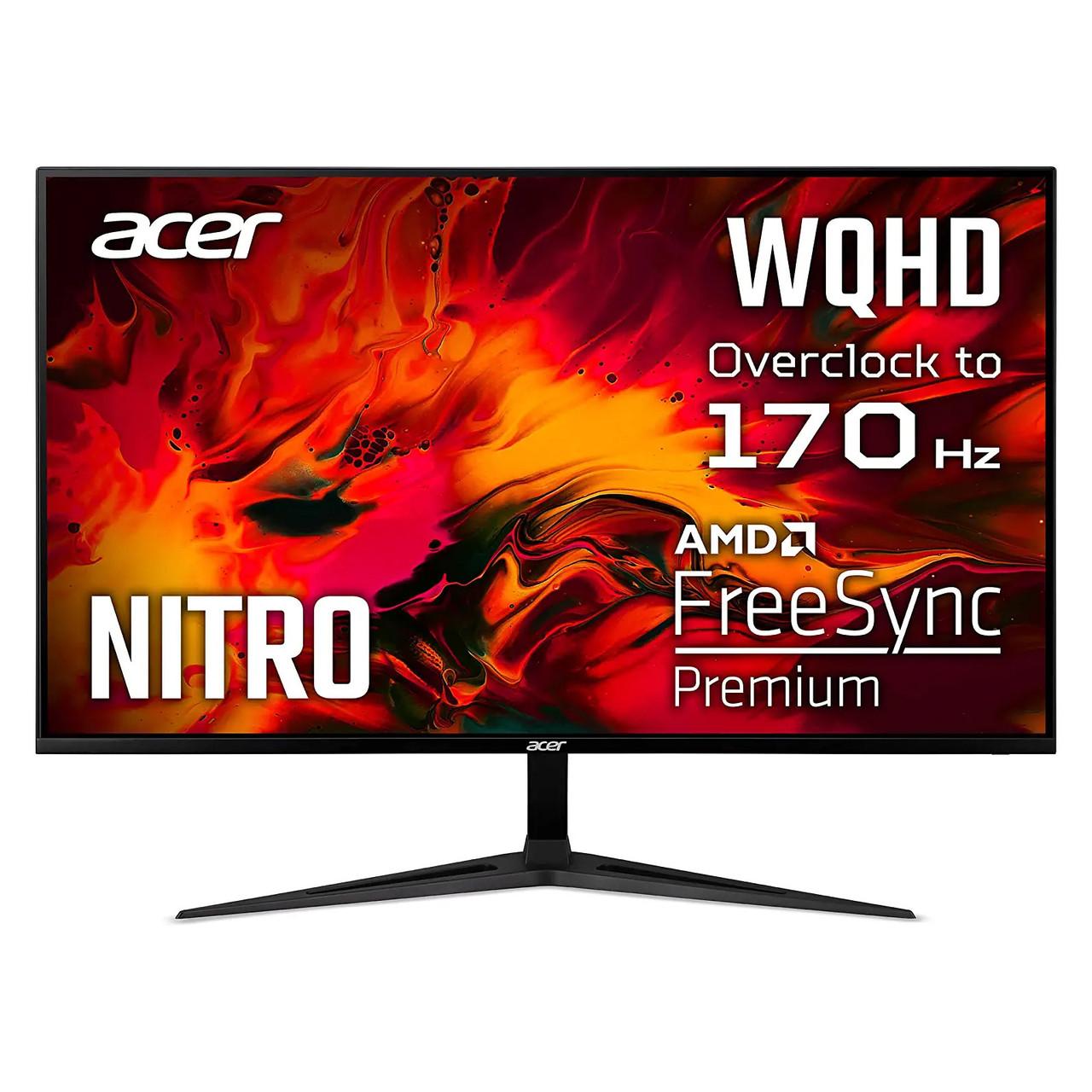 31.5in Acer Nitro RG321QU Pbiipx Zero-Frame WQHD IPS Monitor for $215.45