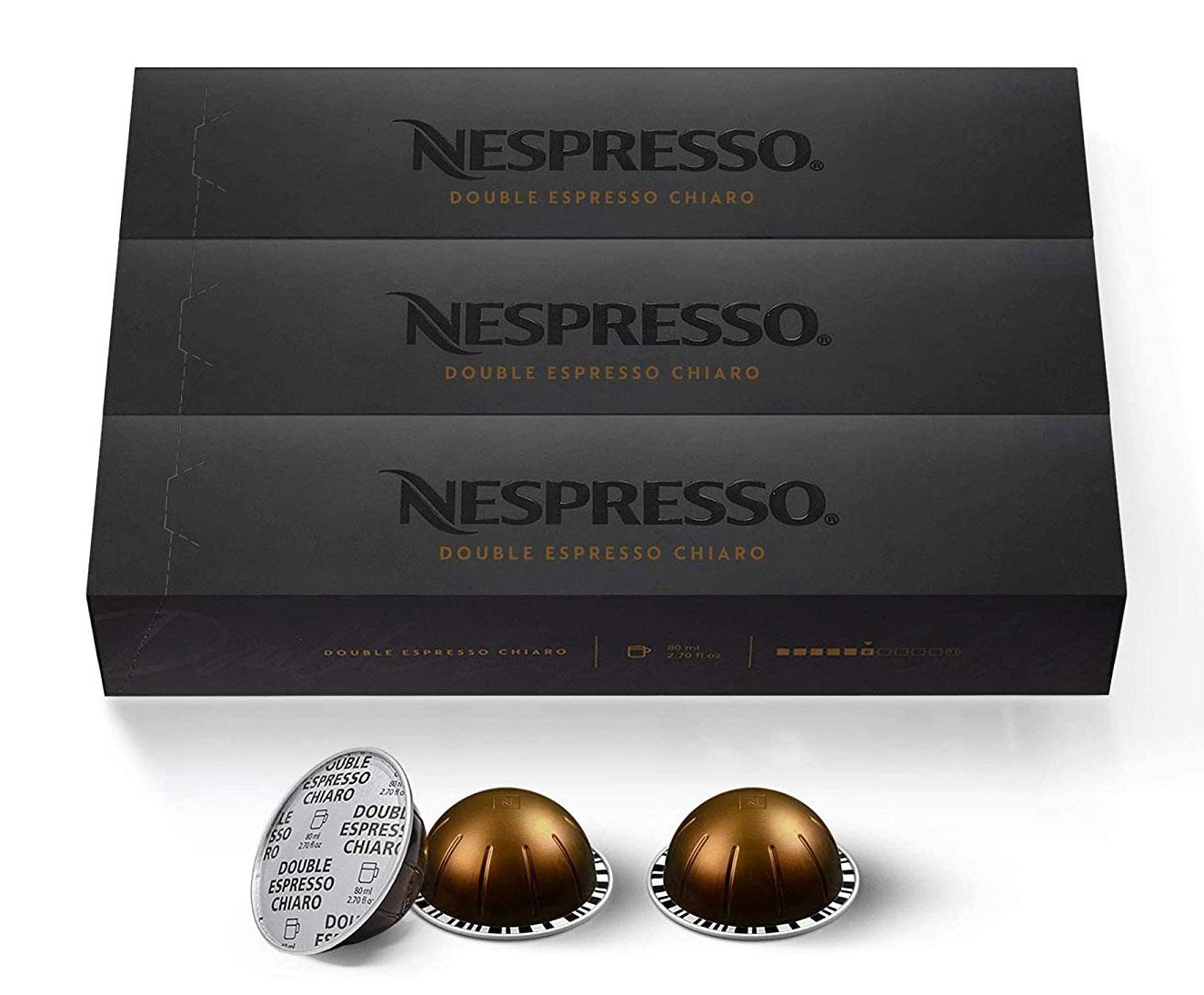 Nespresso Vertuo Medium Roast Chiaro Coffee Capsules 30 Pack for $29.40 Shipped