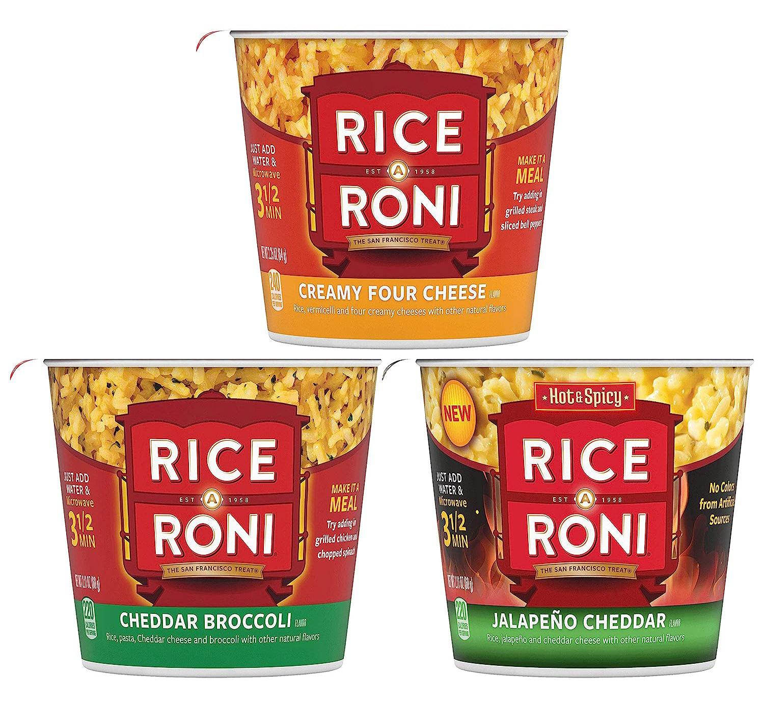 Rice-a-Roni Cheesy Cups 12 Pack for $11.18