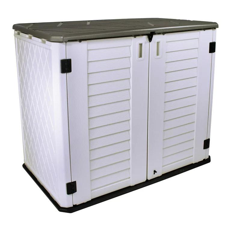 Stout Stuff 26 cu ft Plastic Outdoor Horizontal Storage Shed for $167 Shipped