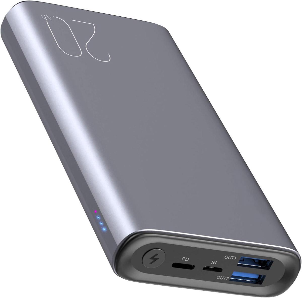 TOZO 20000mAh 18W PD USB-C Portable Power Bank for $18.99