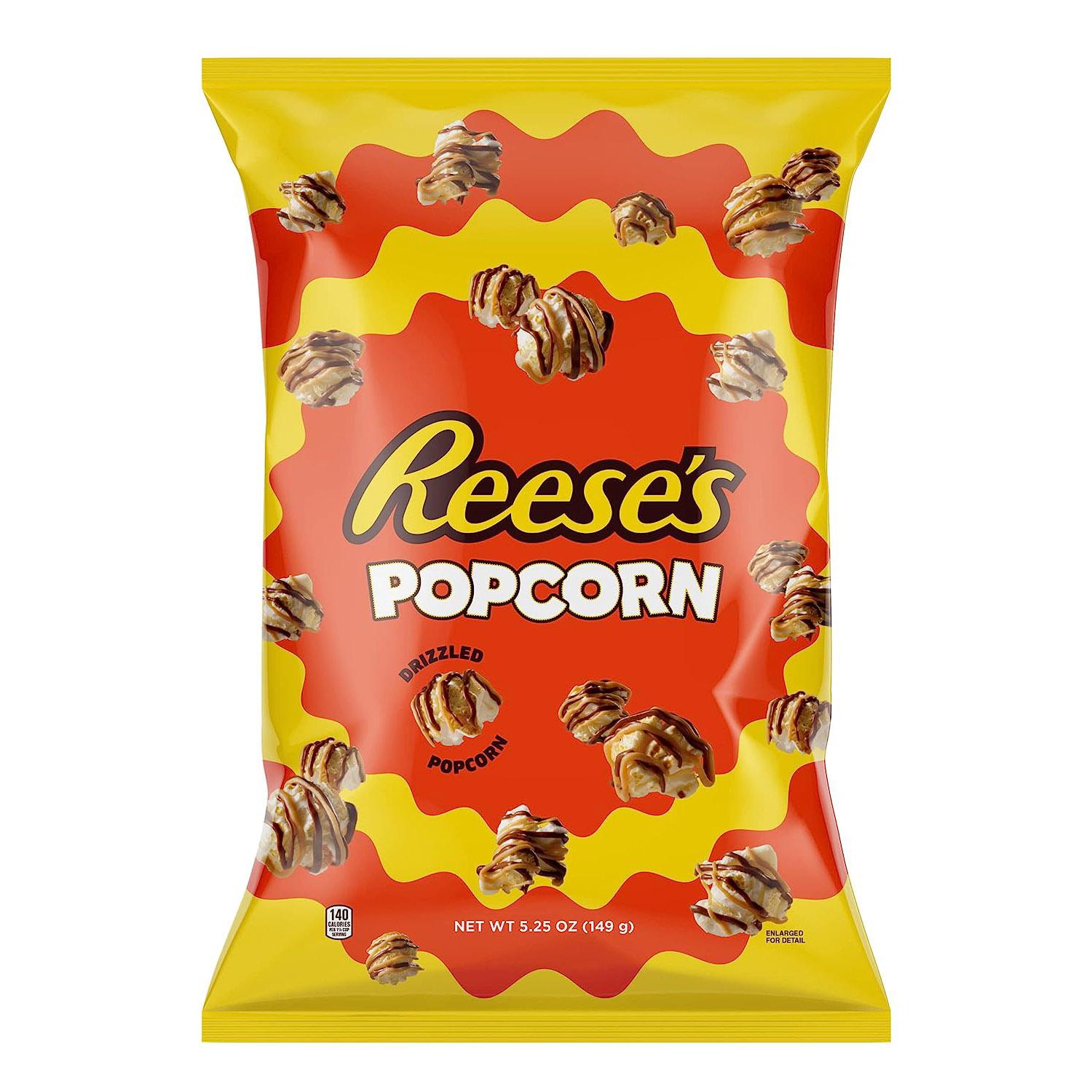 Reeses Popcorn Drizzled in Reeses Peanut Butter and Chocolate for $3.55 Shipped