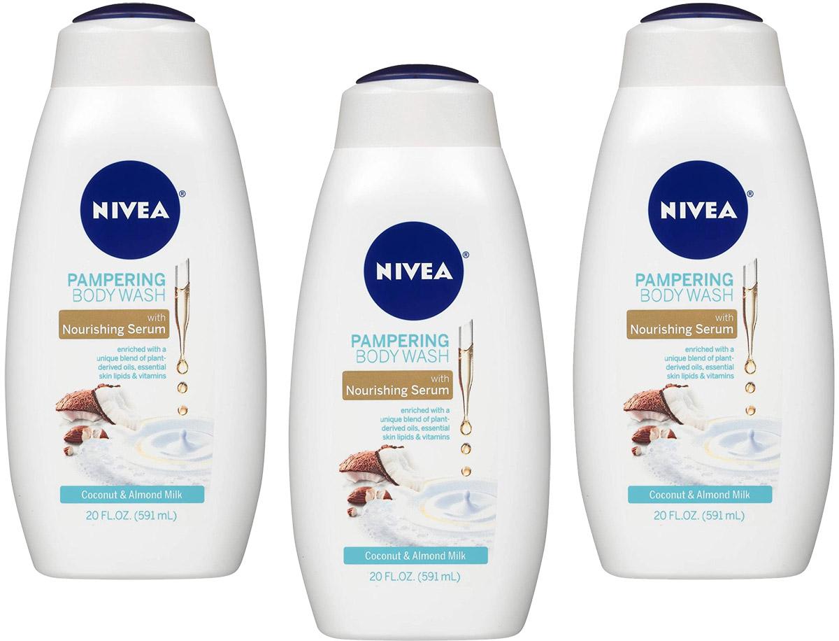 Nivea Coconut and Almond Milk Body Wash w Nourishing Serum 3 Pack for $9.22 Shipped