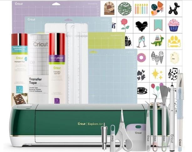 Cricut Explore Air 2 Starter Bundle Emerald for $219.99