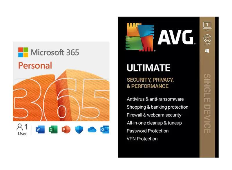 Microsoft 365 Personal Year Subscription with AVG Ultimate for $39.99