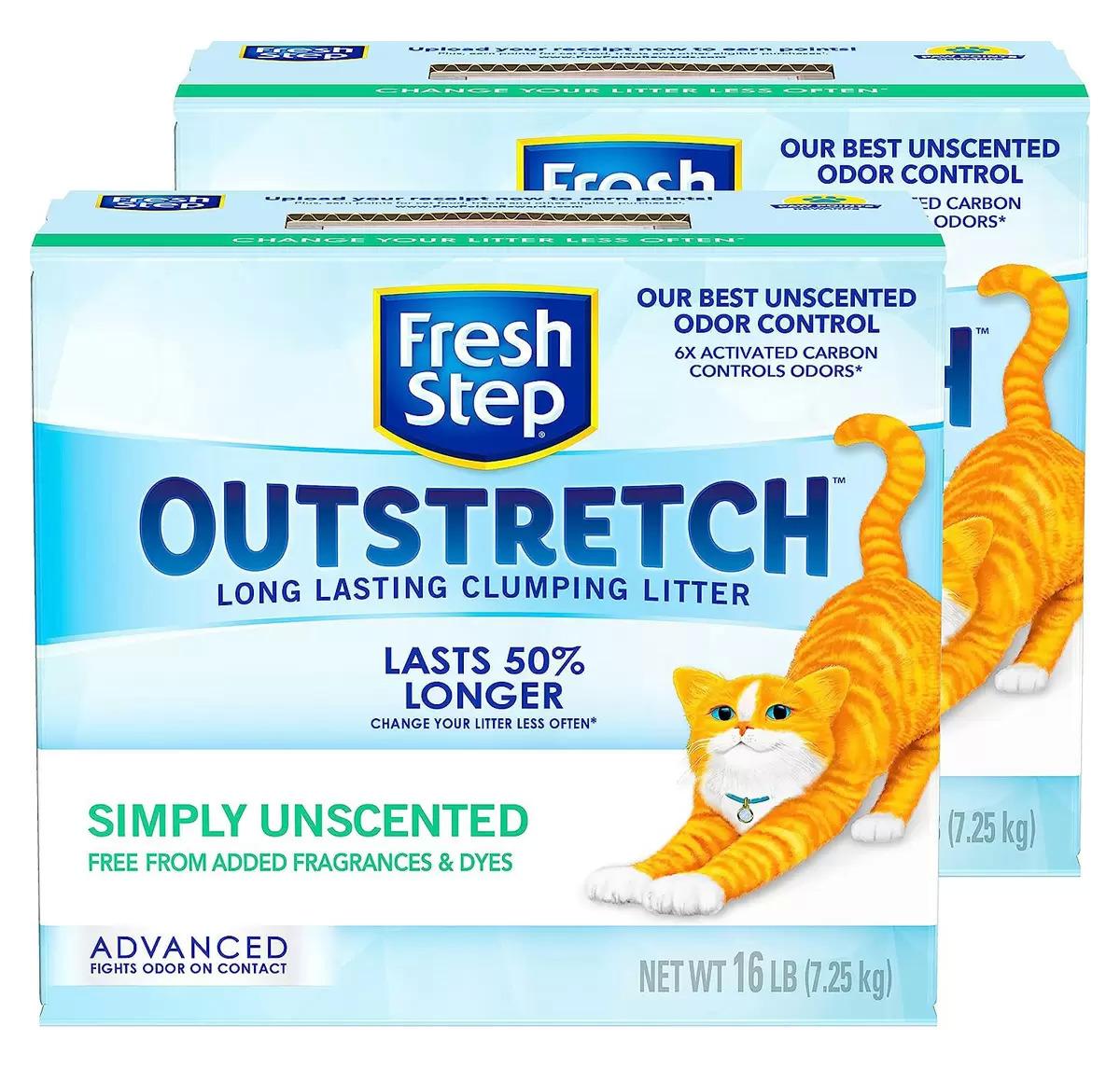 Fresh Step Outstretch Advanced Clumping Cat Litter 32Lbs for $14.57 Shipped