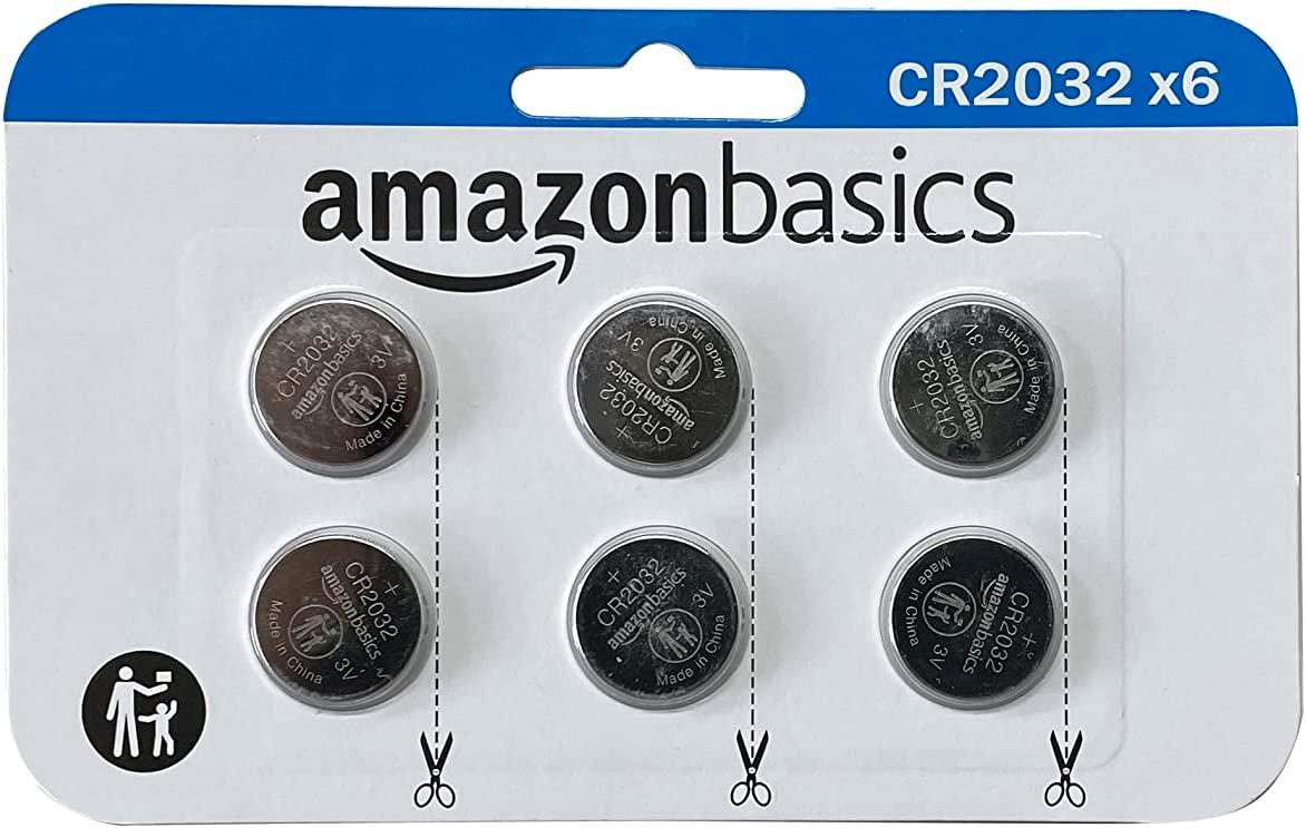 Amazon Basics CR2032 3-Volt Lithium Coin Cell Battery 6 Pack for $3.16 Shipped