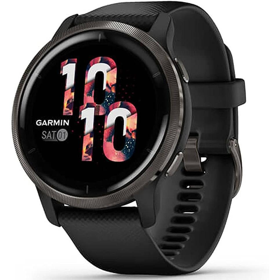 Garmin Venu 2 45mm Smartwatch with Slate Stainless Steel for $261.55 Shipped