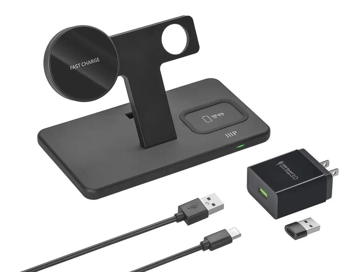 Monoprice Magsafe 3-in-1 Wireless Charging Stand for $17.99 Shipped