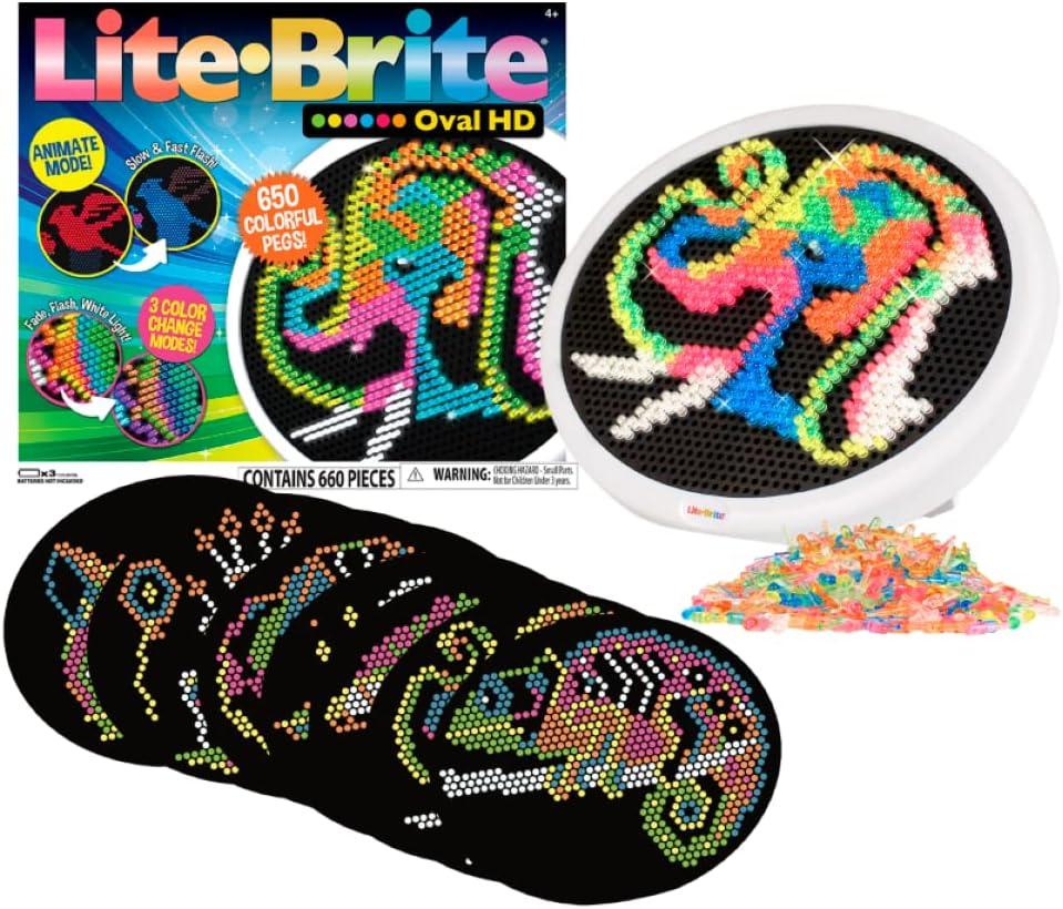 Lite Brite Oval High Definition Light Up Toy for $9