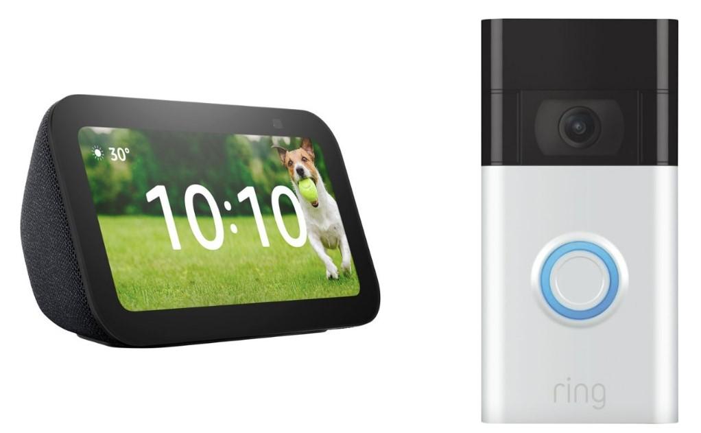 Ring Video Doorbell Security Camera with Echo Show 5 for $64.99 Shipped