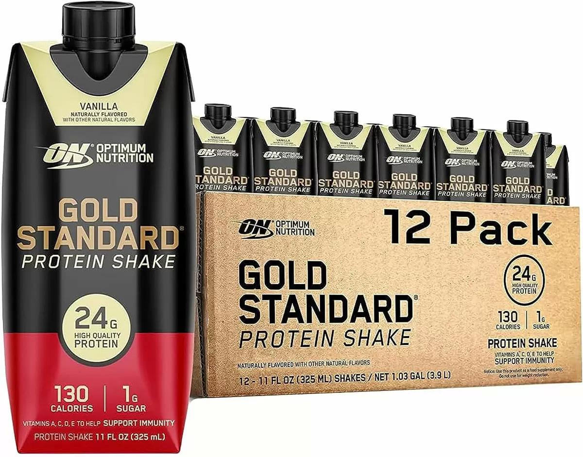 Optimum Nutrition Gold Standard Protein Shake 12 Pack for $13.61 Shipped