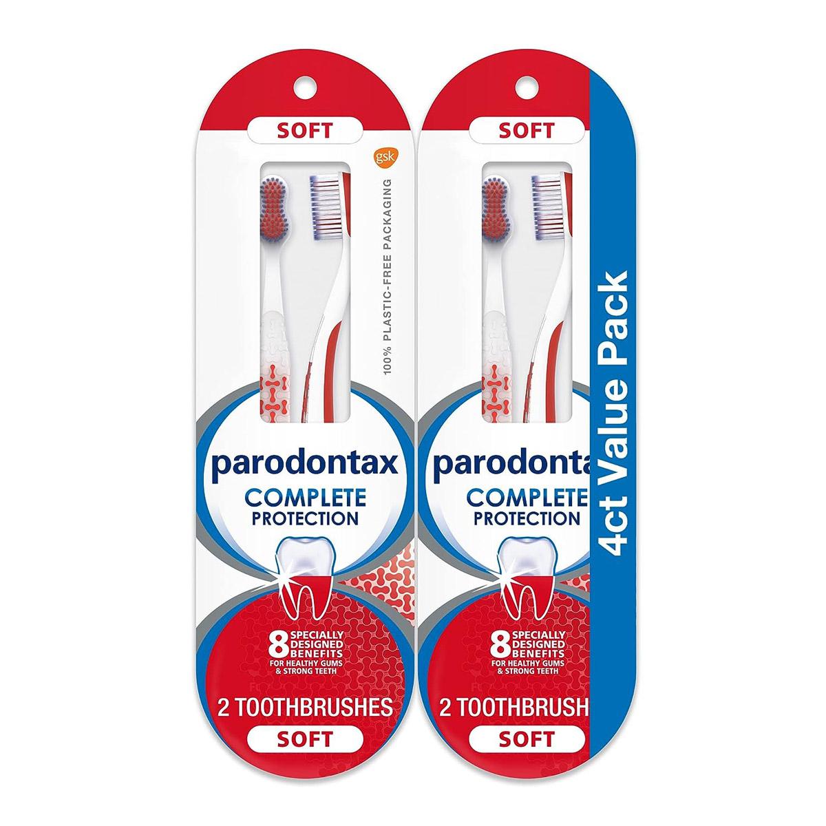 Parodontax Complete Protection Oral Care Soft Toothbrush 4 Pack for $3.49 Shipped