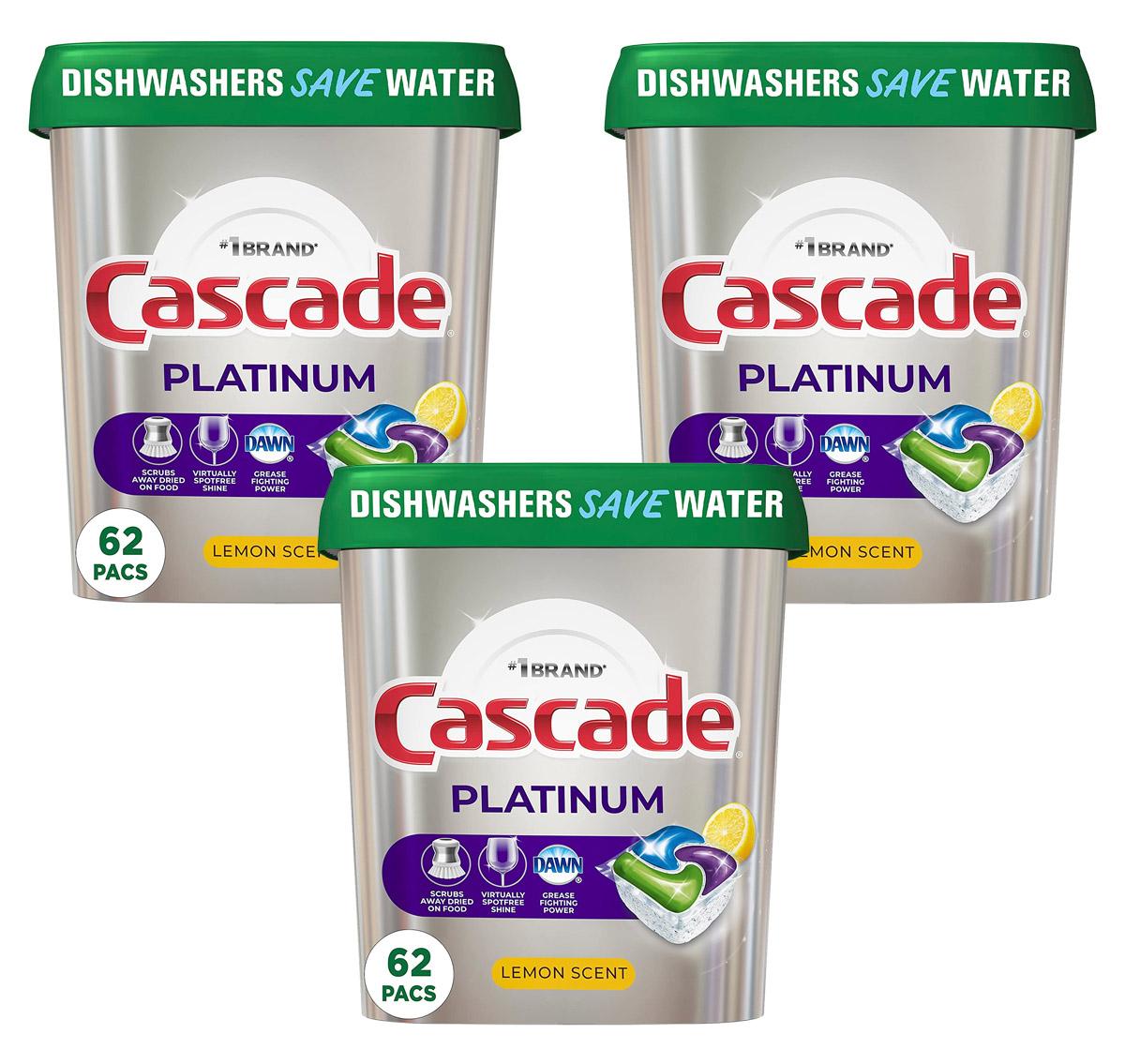 Cascade Dishwasher Detergent Pods 186 Pack for $41.83 Shipped