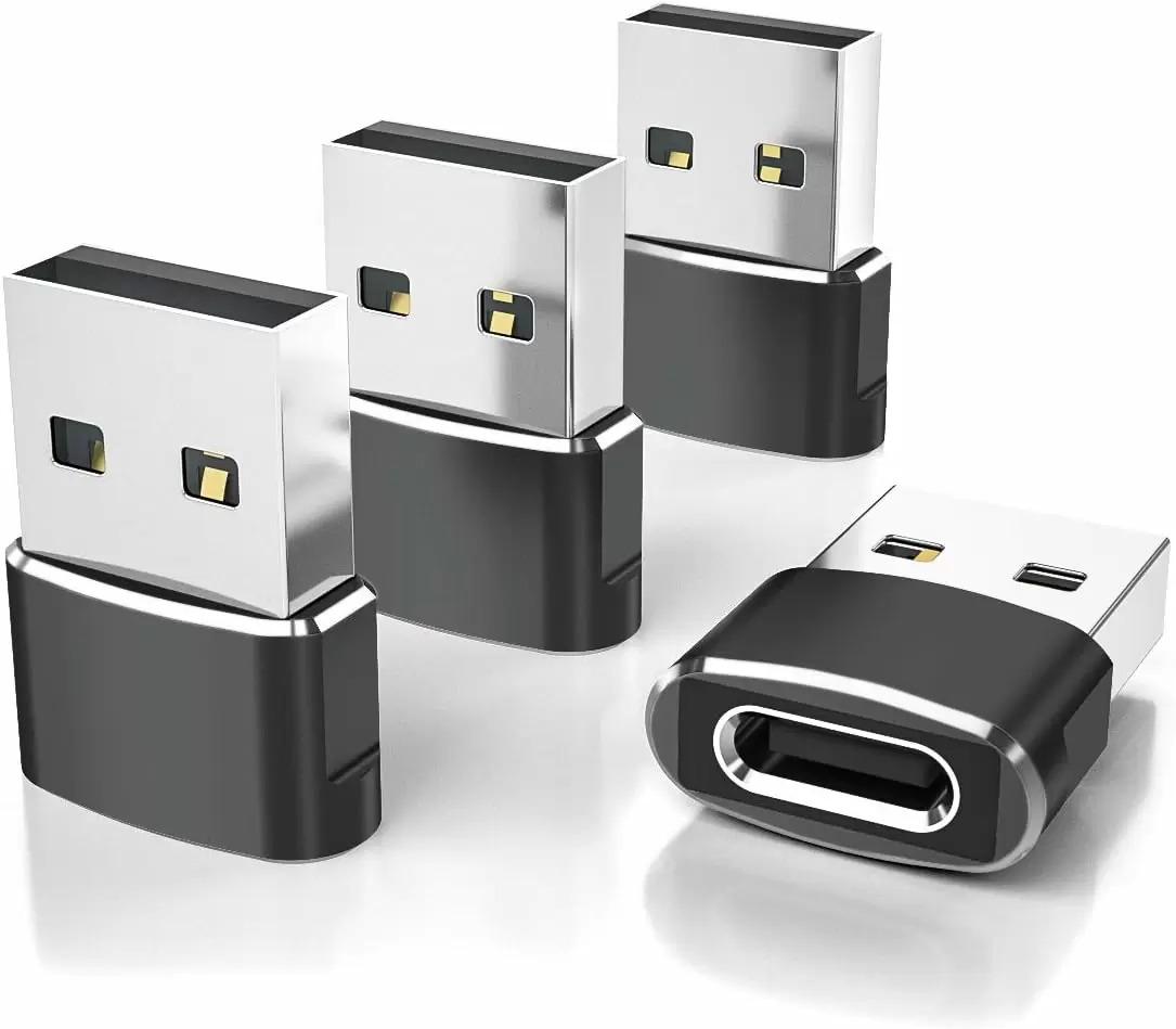 Elebase USB-A to USB-C Adapter 4-Pack for $3.68