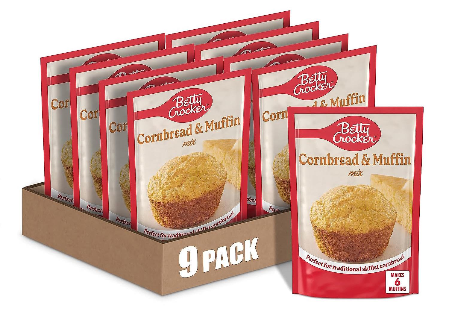 Betty Crocker Cornbread and Muffin Mix 9 Pack for $4.12 Shipped