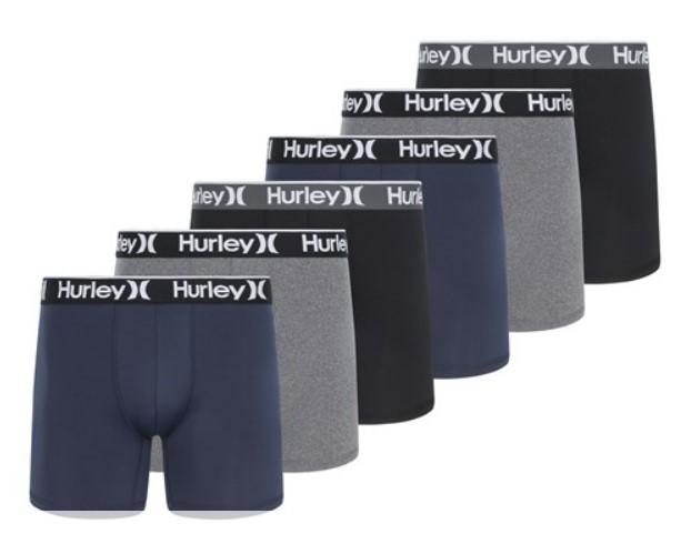 Hurley Regrind Boxer Briefs 6 Pack for $22.99