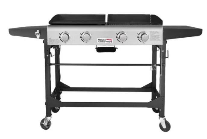 Royal Gourmet 4-Burner GD401 Portable Flat Top Gas Grill for $176 Shipped