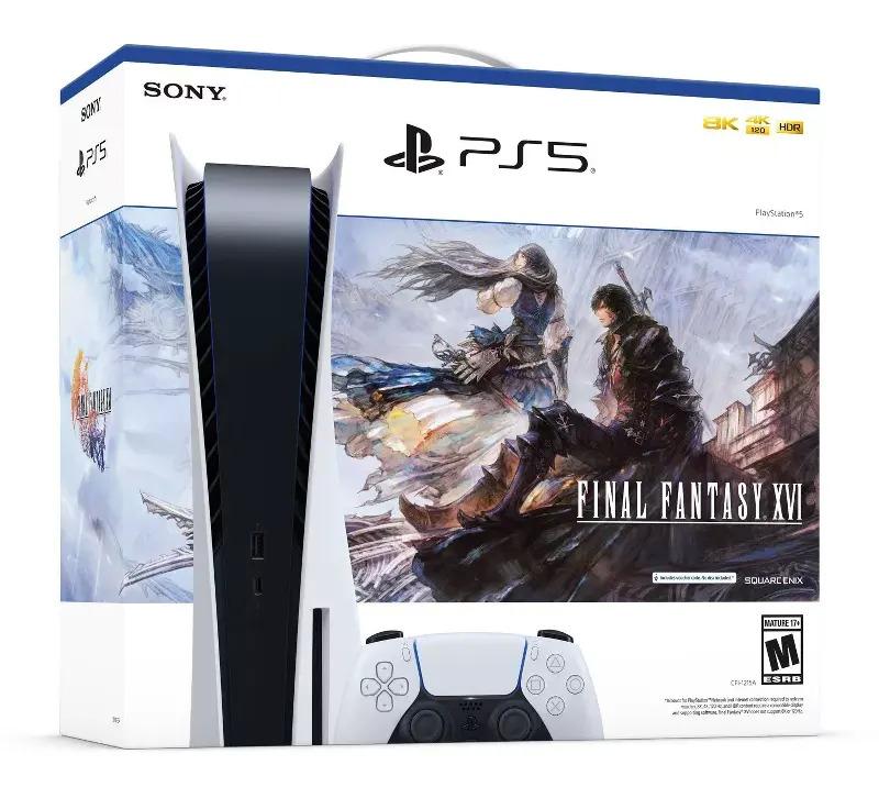 Sony Playstation 5 Disc Console with Final Fantasy XVI Bundle for $509.99 Shipped