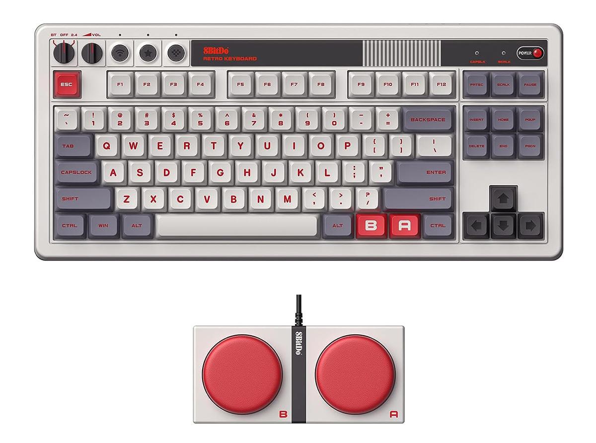 8Bitdo Retro Nintendo Famicom Style Mechanical Keyboard for $99.99 Shipped