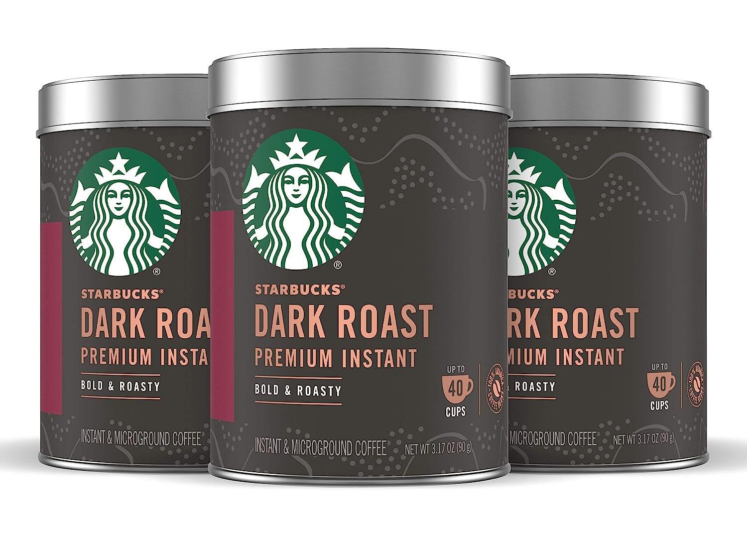 Starbucks Premium Instant Coffee Dark Roast 3 Tins for $17.35 Shipped