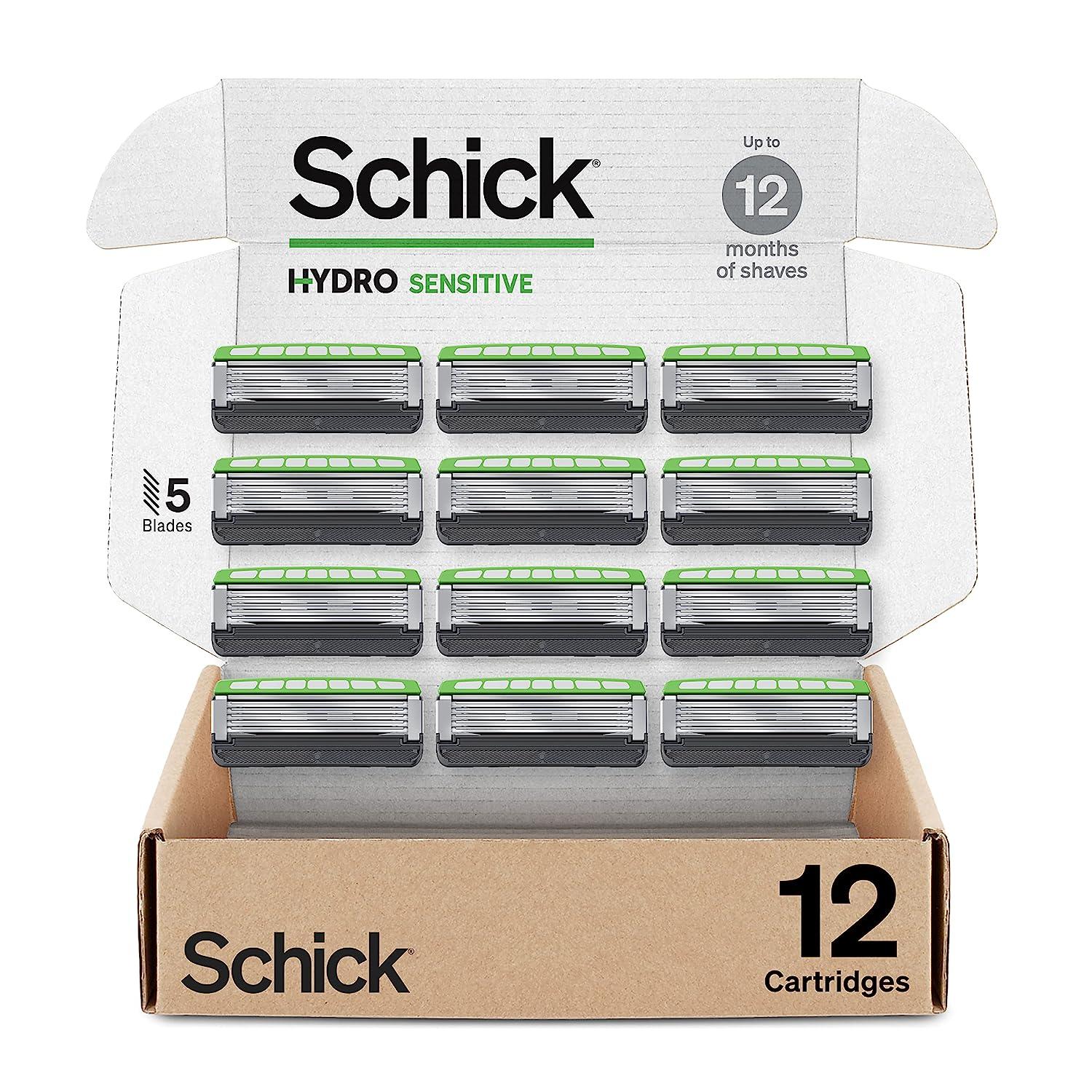 Schick Hydro Mens Sensitive Razor Refills 12 Pack for $15.35 Shipped