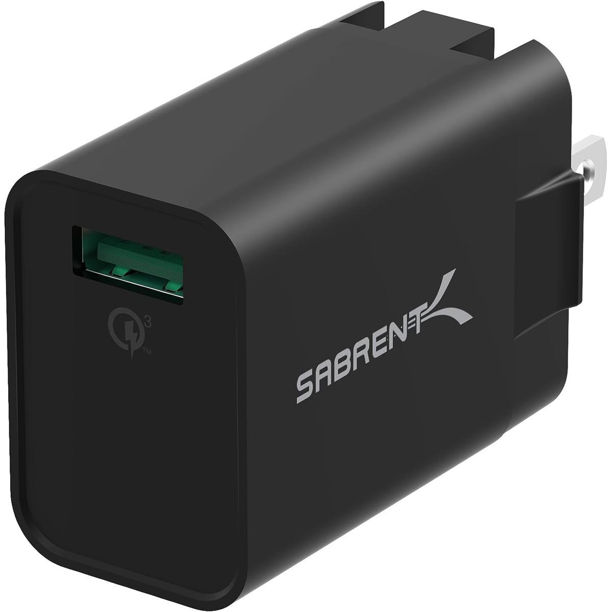 Sabrent 18W Quick Charge 3.0 USB Wall Charger for $6.35