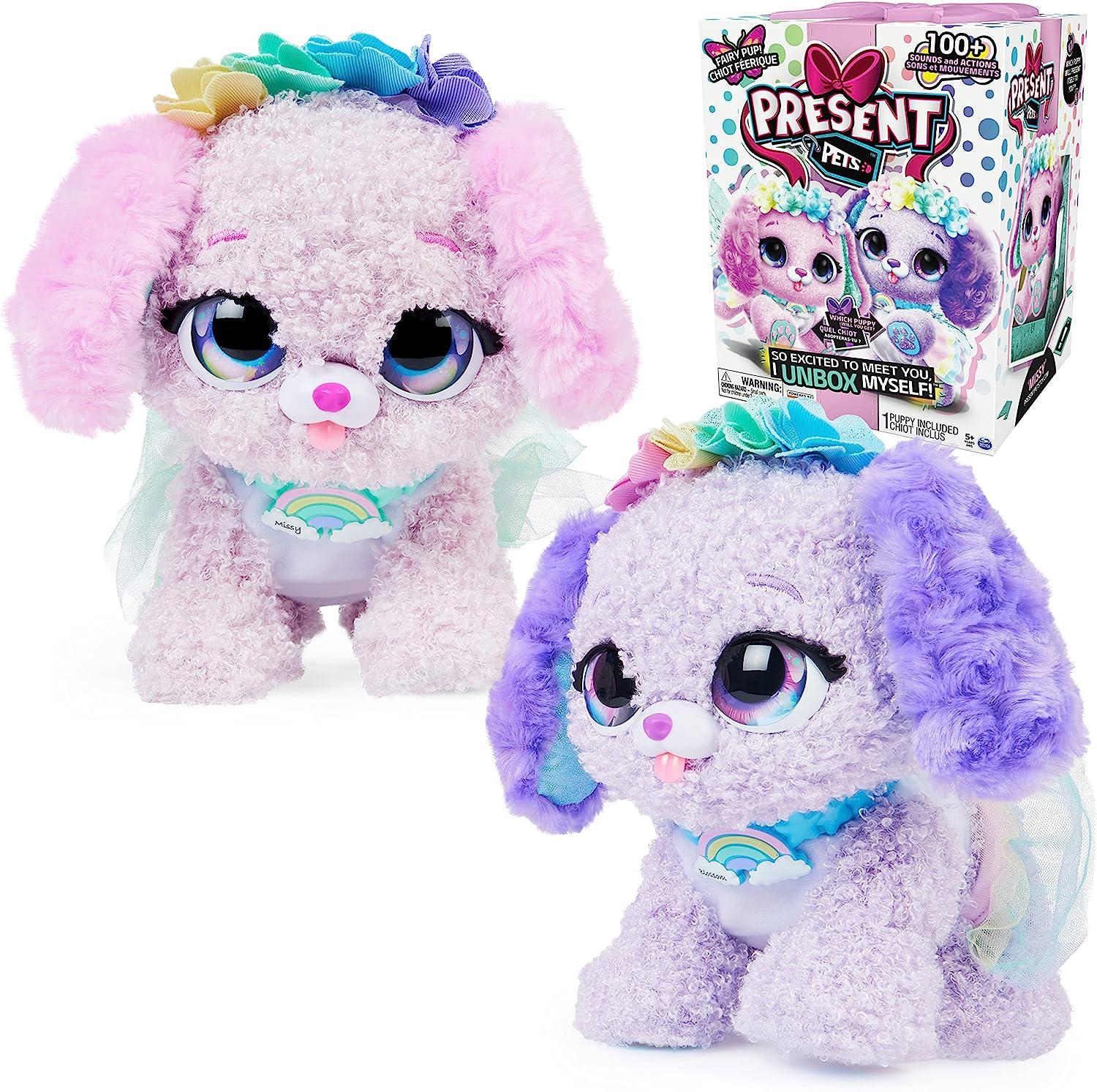 Present Pets Fairy Puppy Interactive Surprise Plush Toy Pet for $19.40