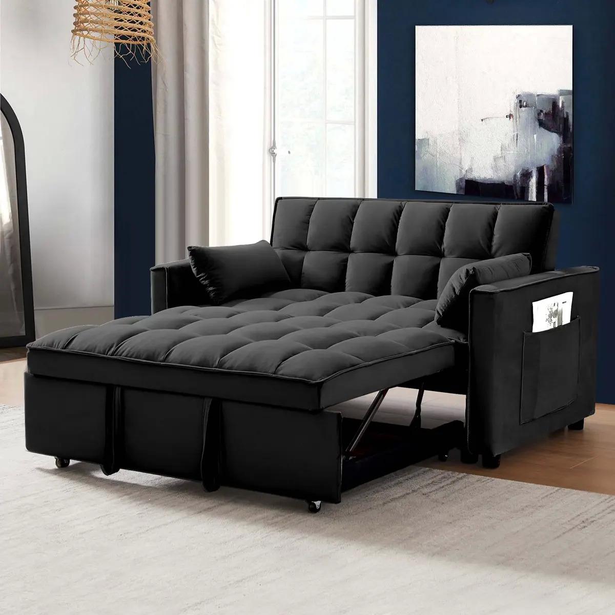 Momspeace Futon Sofa Bed Modern Convertible Sleeper Couch for $396 Shipped