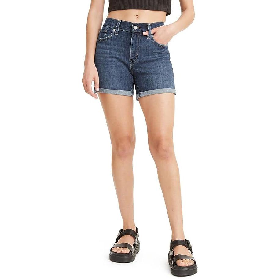 Levi\'s Womens Mid Length Denim Shorts for $15.98