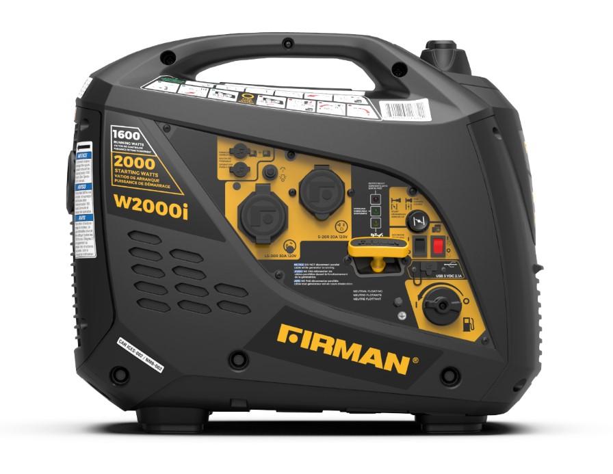 Firman W01682F 2000 1600W Recoil Start Inverter Generator for $199.99 Shipped