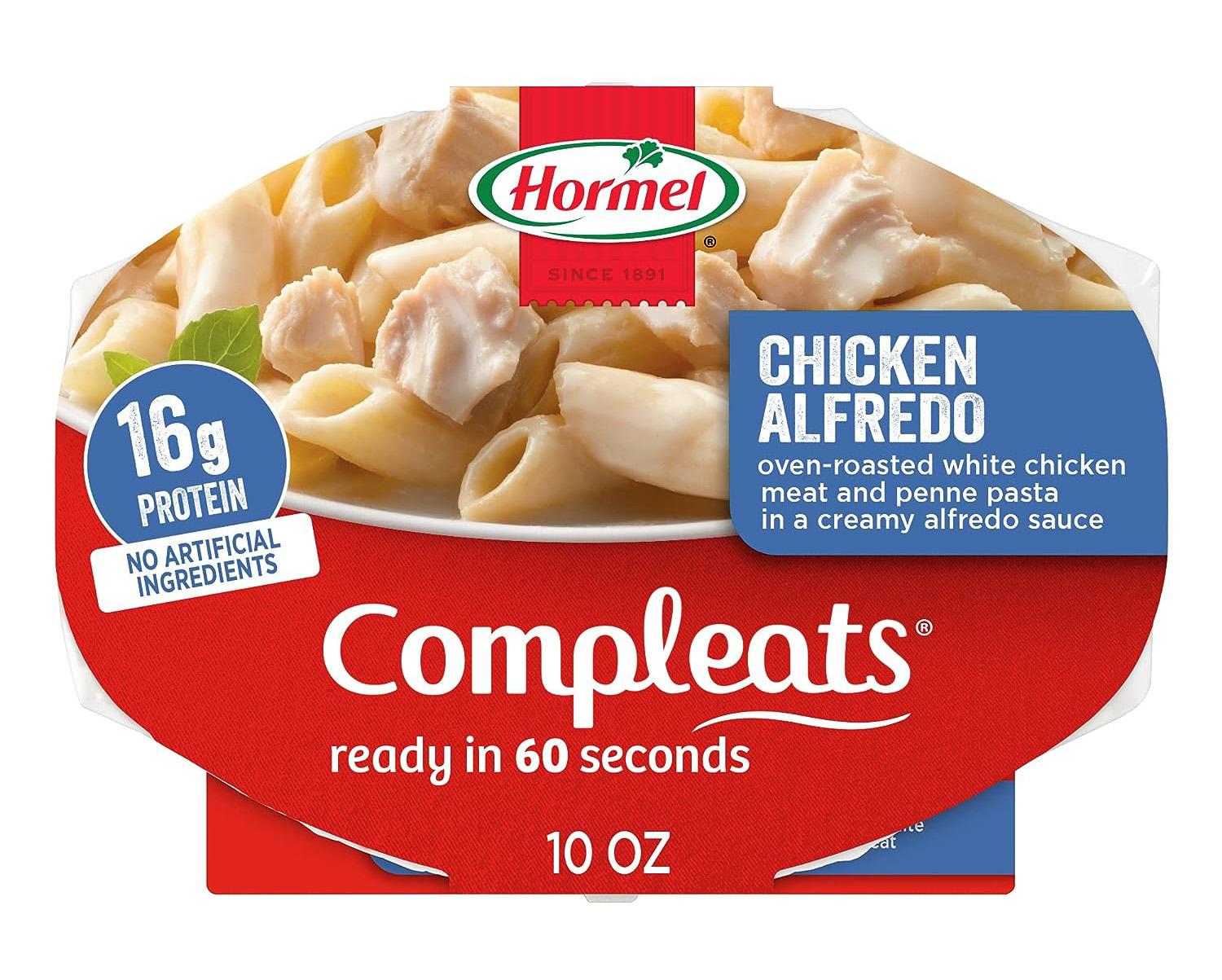 Hormel Compleats Microwave Meal Trays Chicken Alfredo for $8.94 Shipped