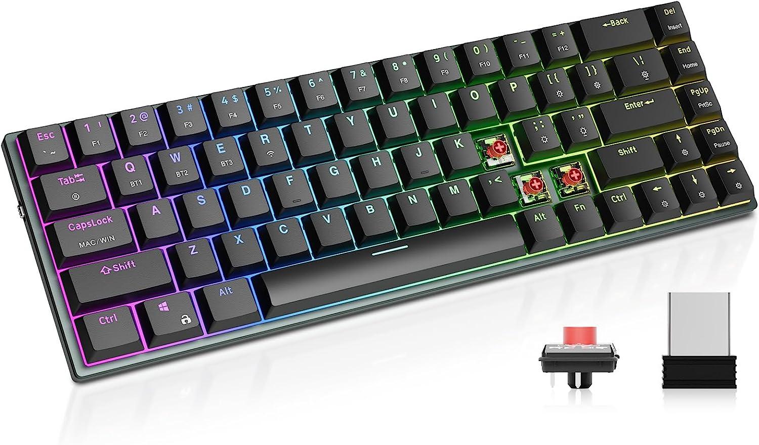 Ollyn Durgod TGK200 Wireless Mechanical Gaming Keyboard for $33.38 Shipped