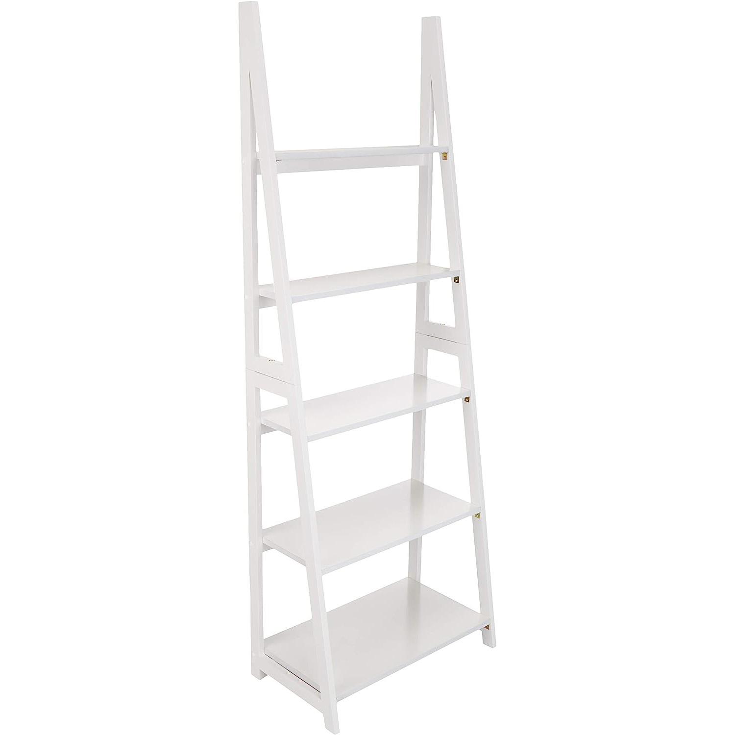 Amazon Basics Modern 5-Tier Ladder Bookshelf Organizer for $37.99 Shipped