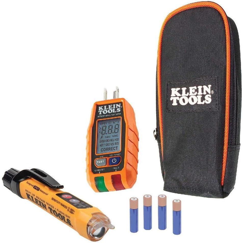 Klein Tools RT250KIT Voltage Tester and GFCI Receptacle Tester for $24.99