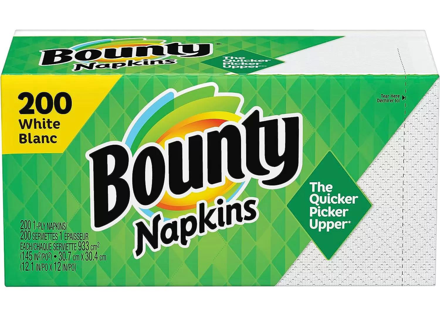 Bounty Assorted Print White 1-Ply Quilted Napkins for $3.06 Shipped