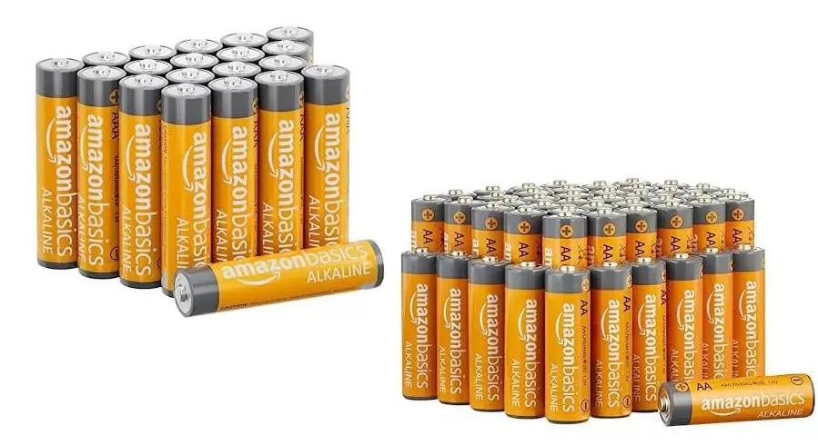 Amazon Basics 48 AA + 20 AAA Alkaline Batteries for $14.59