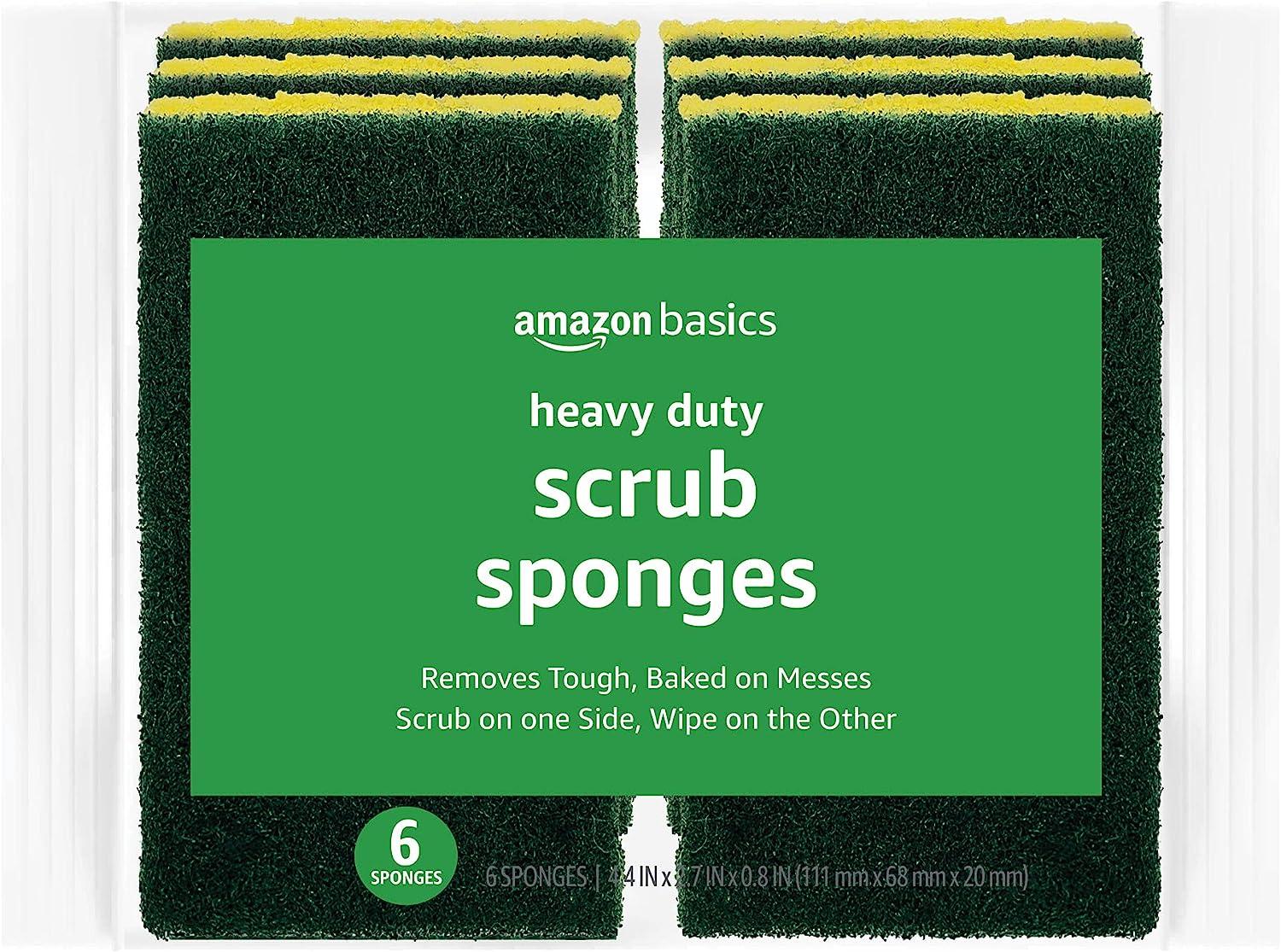 Amazon Basics Heavy Duty Sponges 6 Pack for $2.97 Shipped