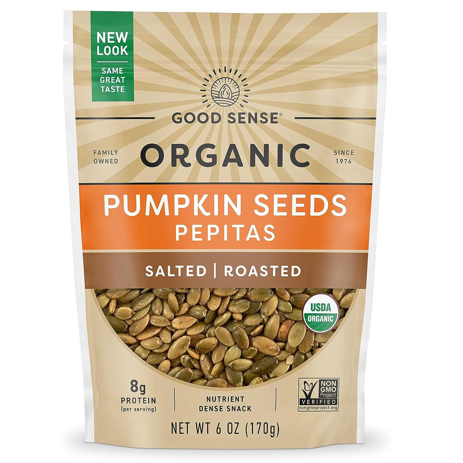 Good Sense Roasted and Salted Organic Pumpkin Seeds for $3.09 Shipped