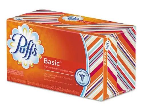 Puffs Basic 2-Ply Facial Tissues 24 Pack for $14.50