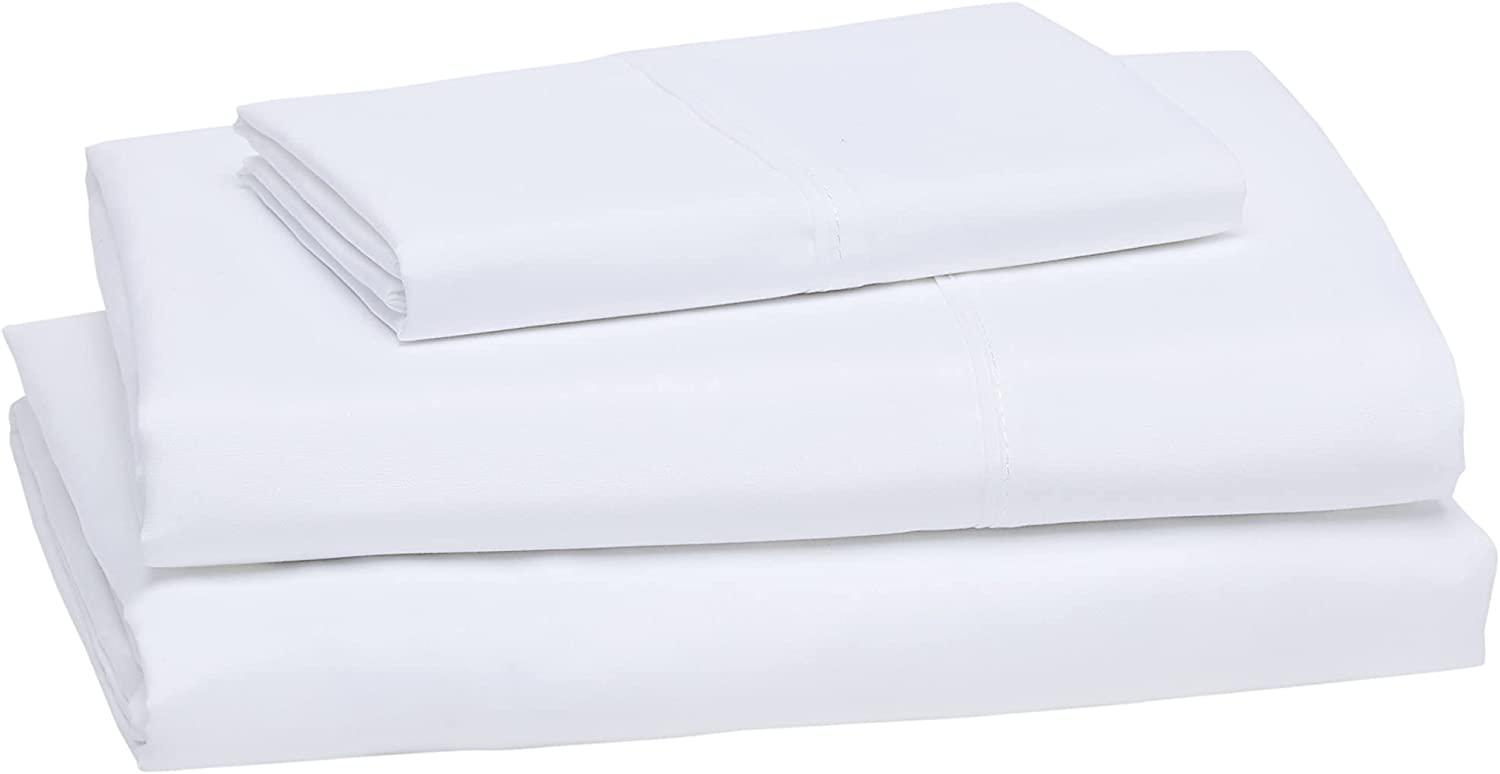 Amazon Basics Lightweight Super Soft Microfiber Twin Bed Sheet Set for $9.87