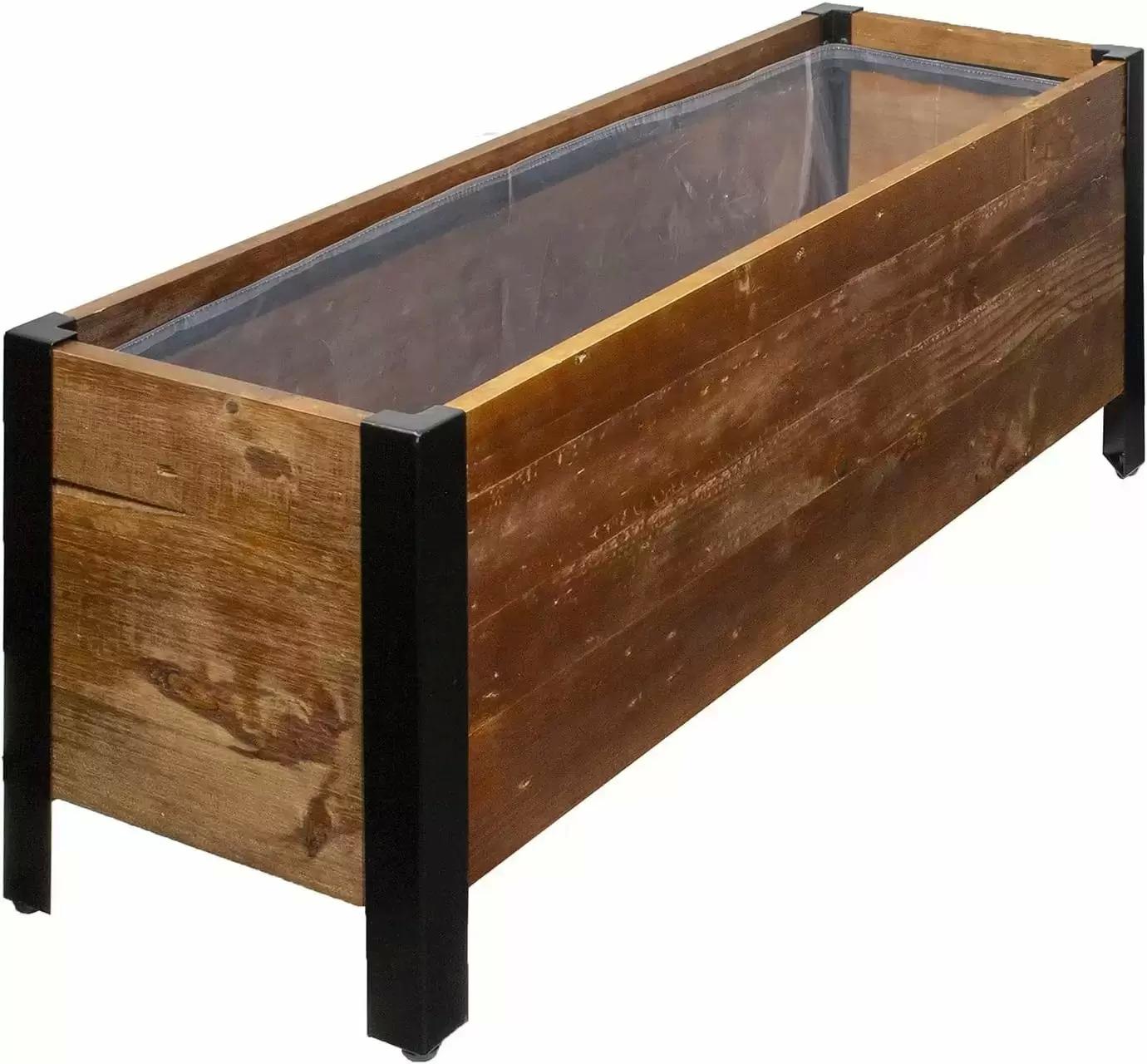 Amazon Basics Recycled Wood Rectangular Garden Planter for $38.92 Shipped