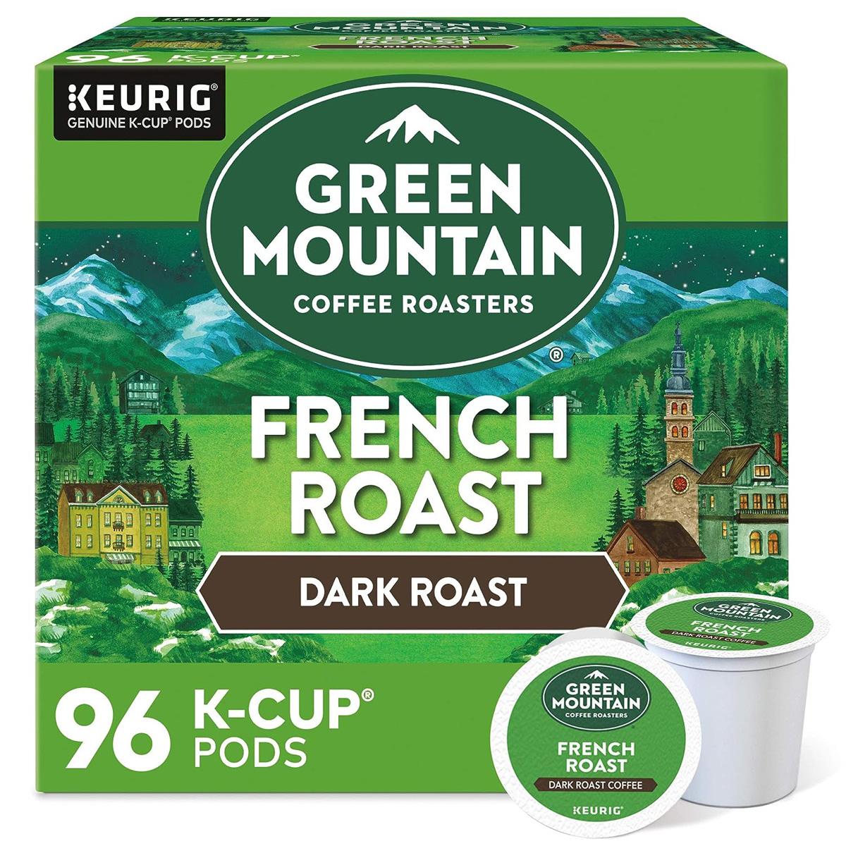 96 Green Mountain Coffee Roasters French Roast Keurig K-Cup Pods for $31.56 Shipped