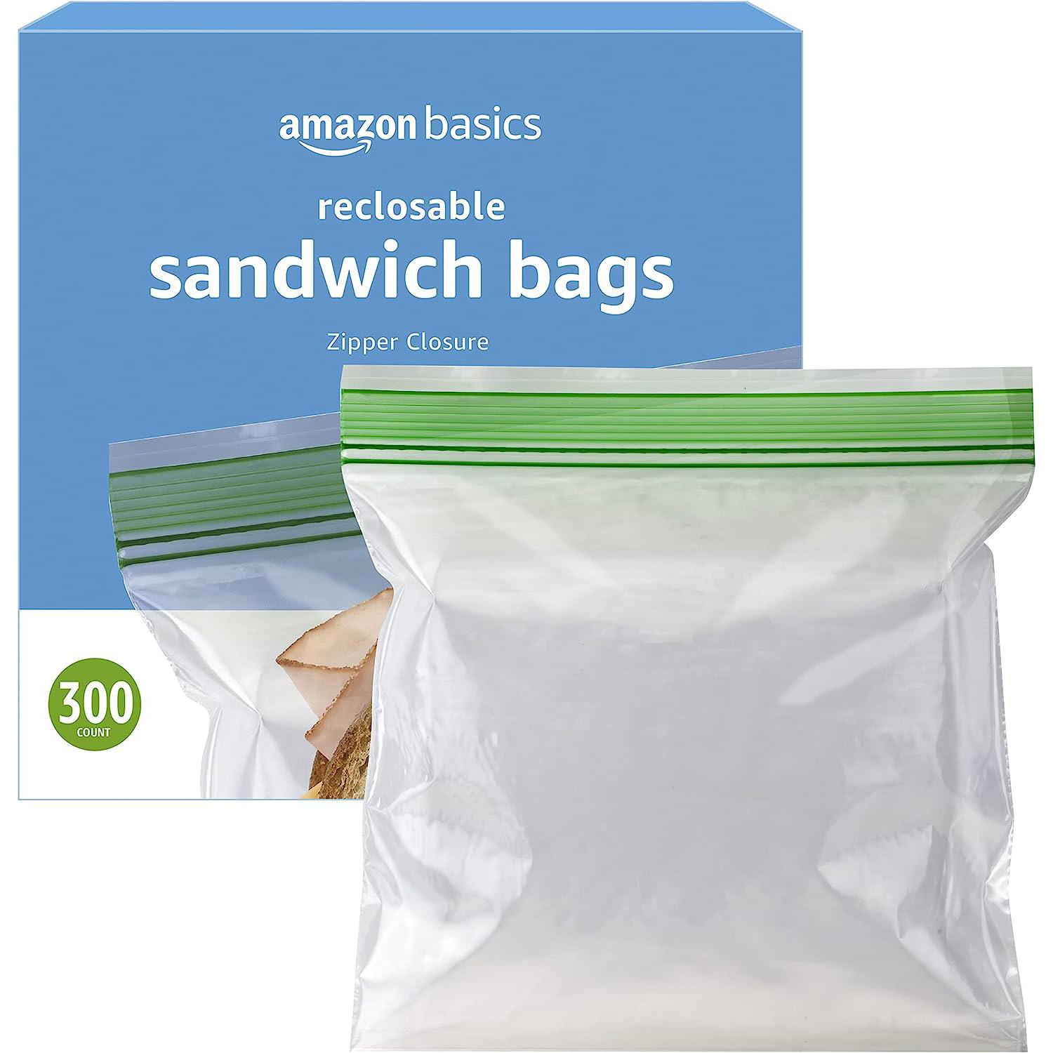 300 Amazon Basics Sandwich Storage Bags for $5.46 Shipped