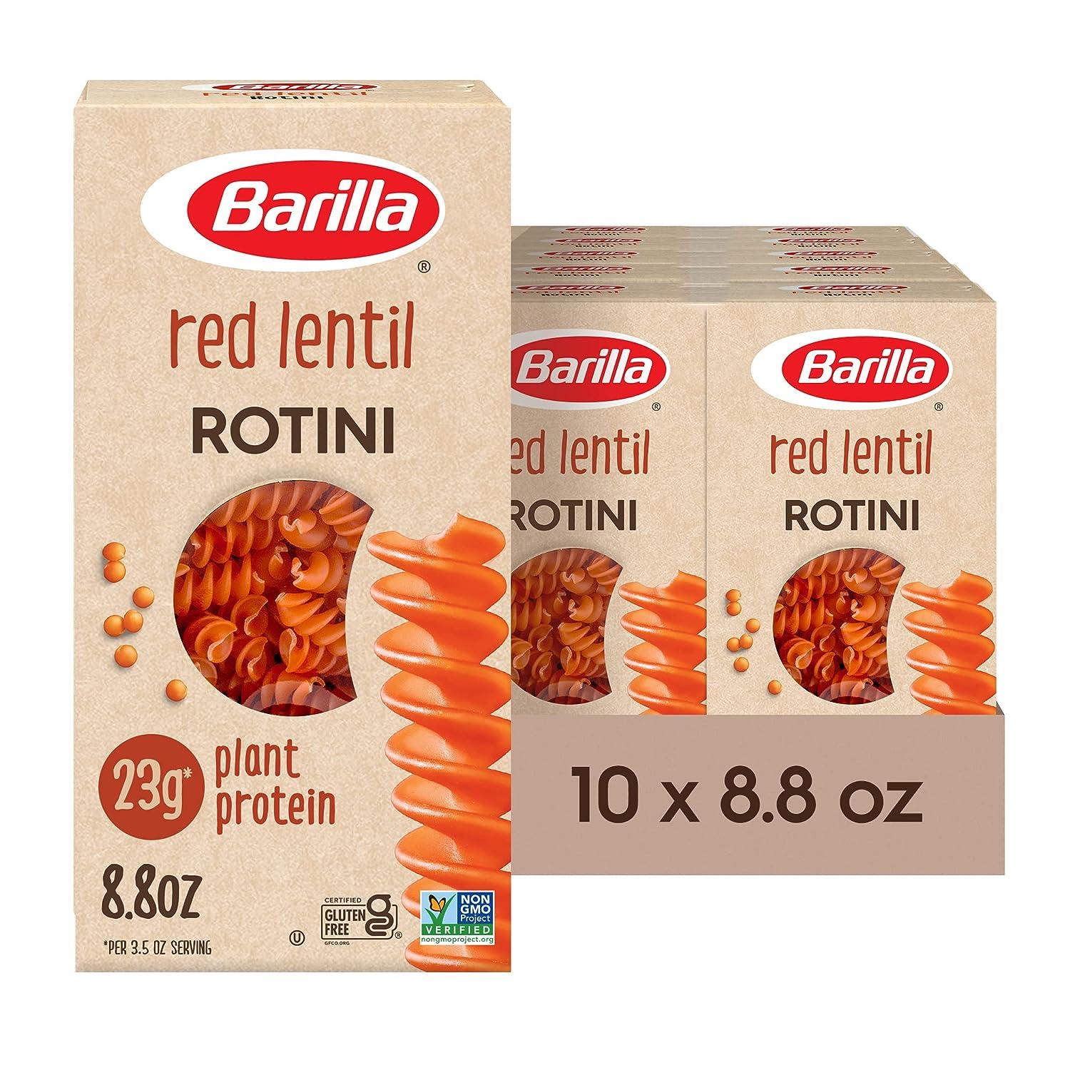 Barilla Red Lentil Rotini Pasta 10 Pack for $20