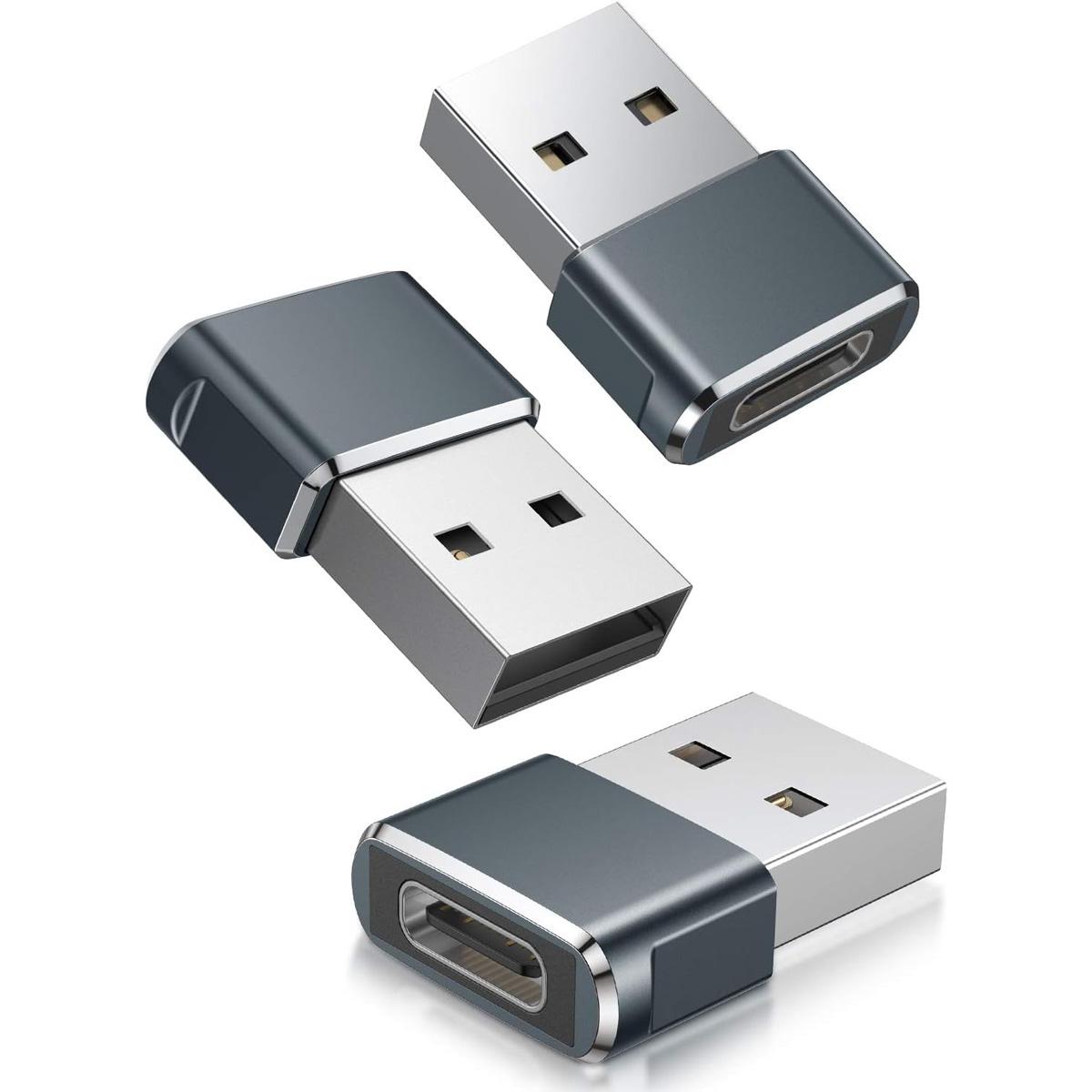 Basesailor USB A to USB C Adapter 3 Pack for $3.30