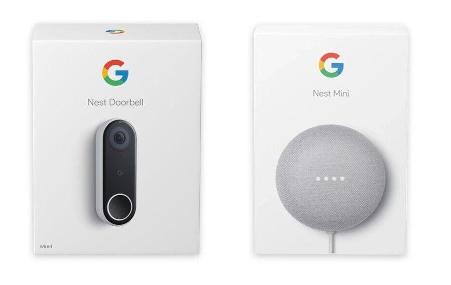 Nest Hello Doorbell and Nest Mini 2 Smart Home Bundle for $94.99 Shipped