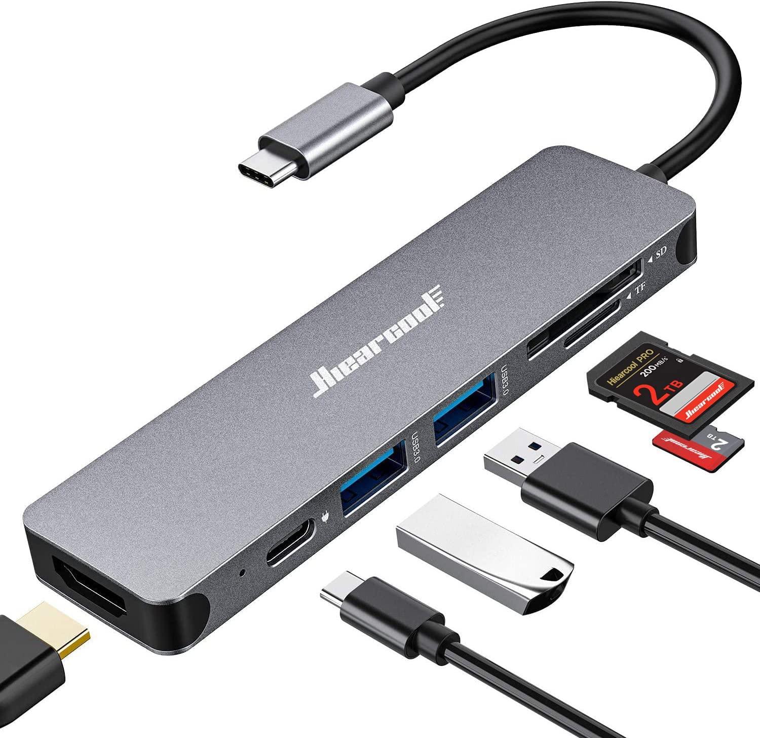 Hiearcool 7-in-1 USB C Hub with 4K HDMI for $9.99