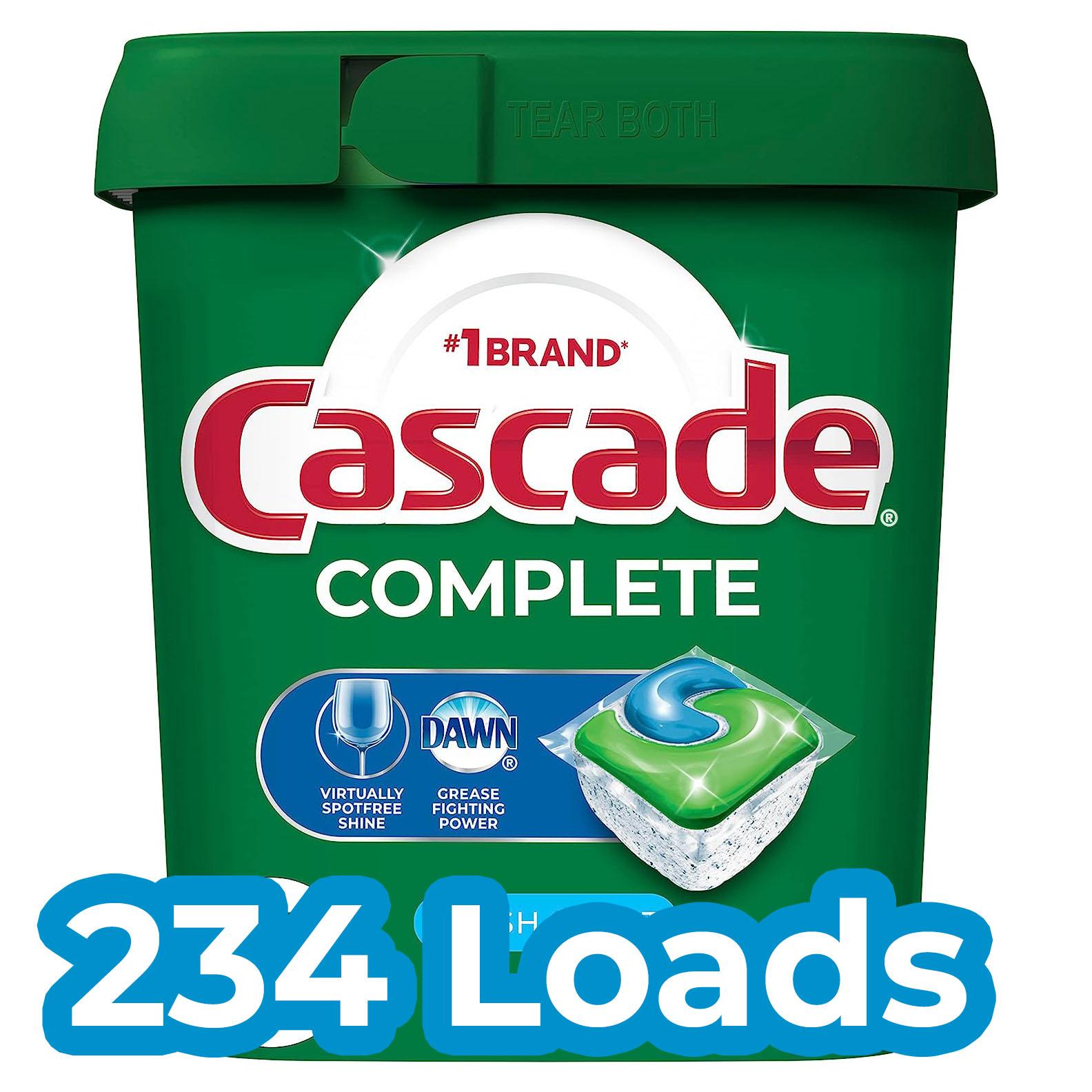 Cascade Complete Dishwasher Pods 234 Loads for $36.58 Shipped